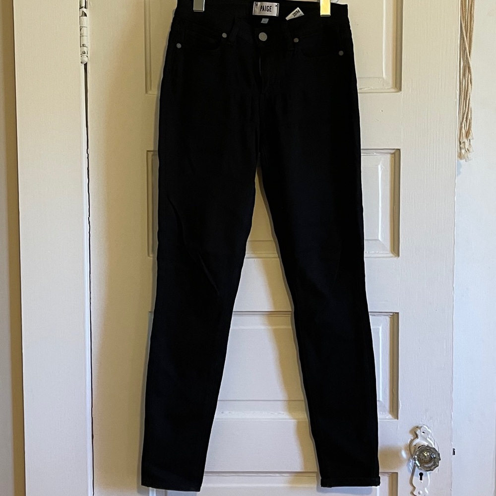PAIGE ultra skinny black jeans